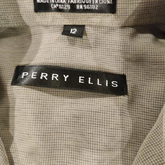 Boys Perry Ellis Dress Shirt Size 12 - Picture 4 of 5